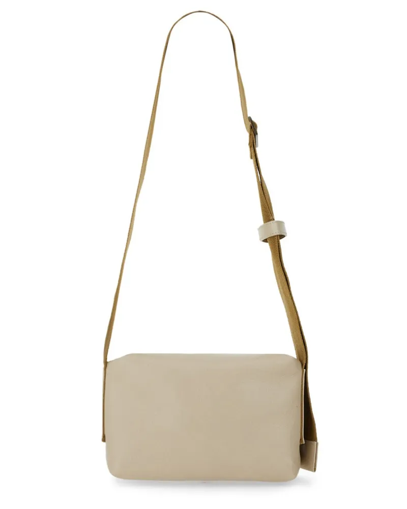 Uma Wang Women's Leather Shoulder Bag White Calf White