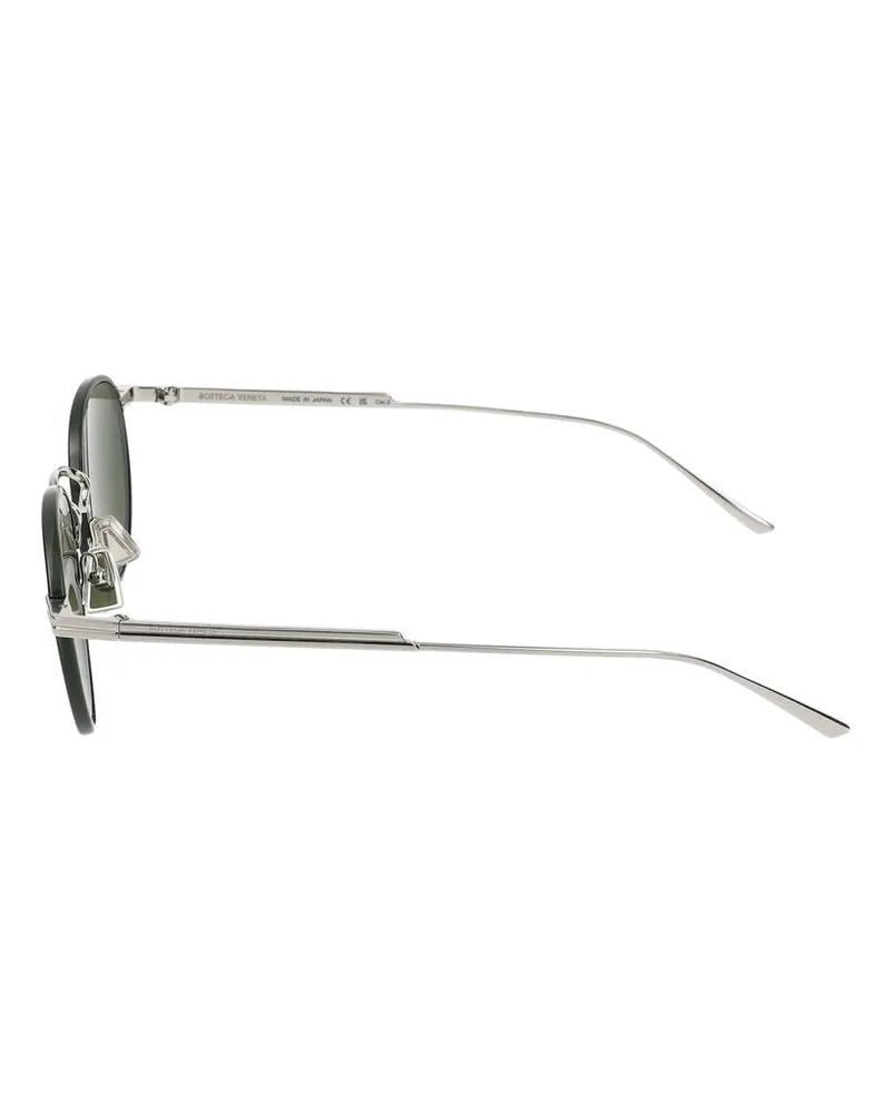 Bottega Veneta Men's Sunglasses  Bv1389s 003 Silver Green 21-140 Metal Silver