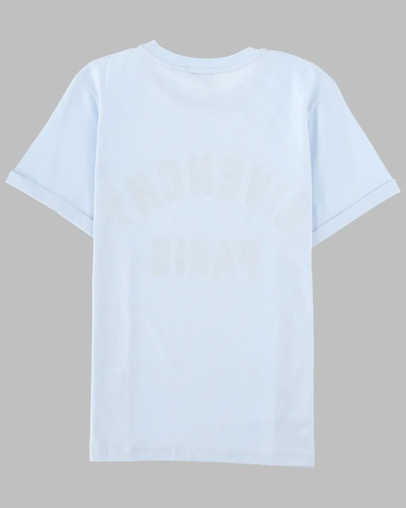 Givenchy Logo-Print Cotton T-Shirt — Blue Blue