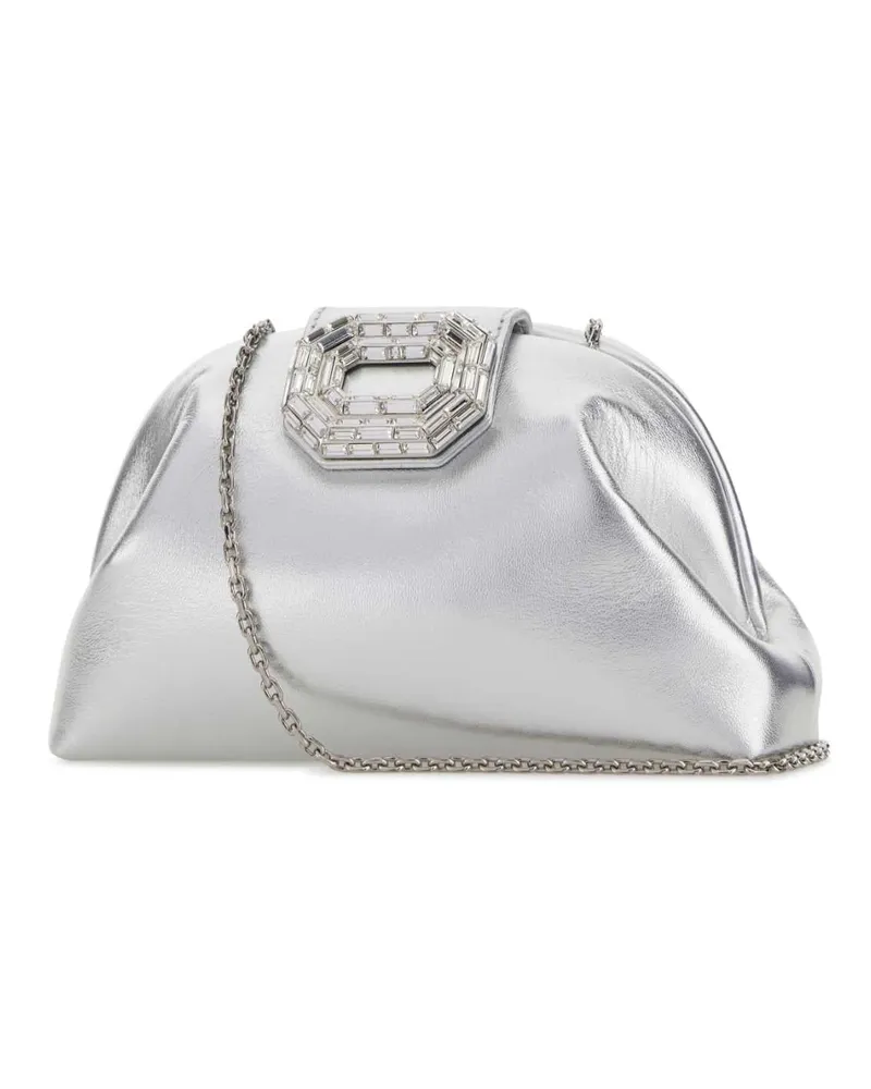 Amina Muaddi Silver Borse A Tracolla Bag Silver