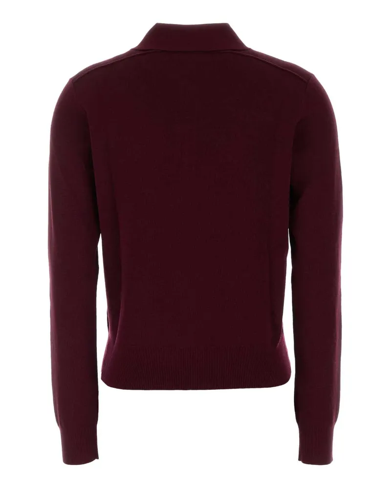 Burberry Mandy Polo Sweater — Purple Purple