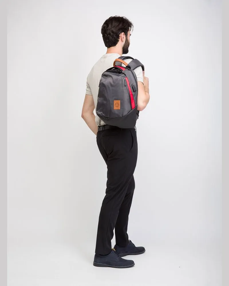 MOMO DESIGN Men's Backpack Titanium Nylon Bags - Backpacks Gray