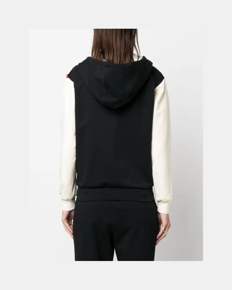 Kiton Women's Drawstring Stretch-Cotton Hoodie Aw23 W Black