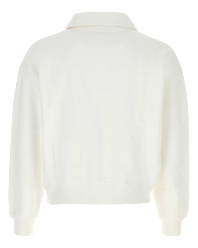 SPORTY & RICH Men's Crest Polo White Cotton White