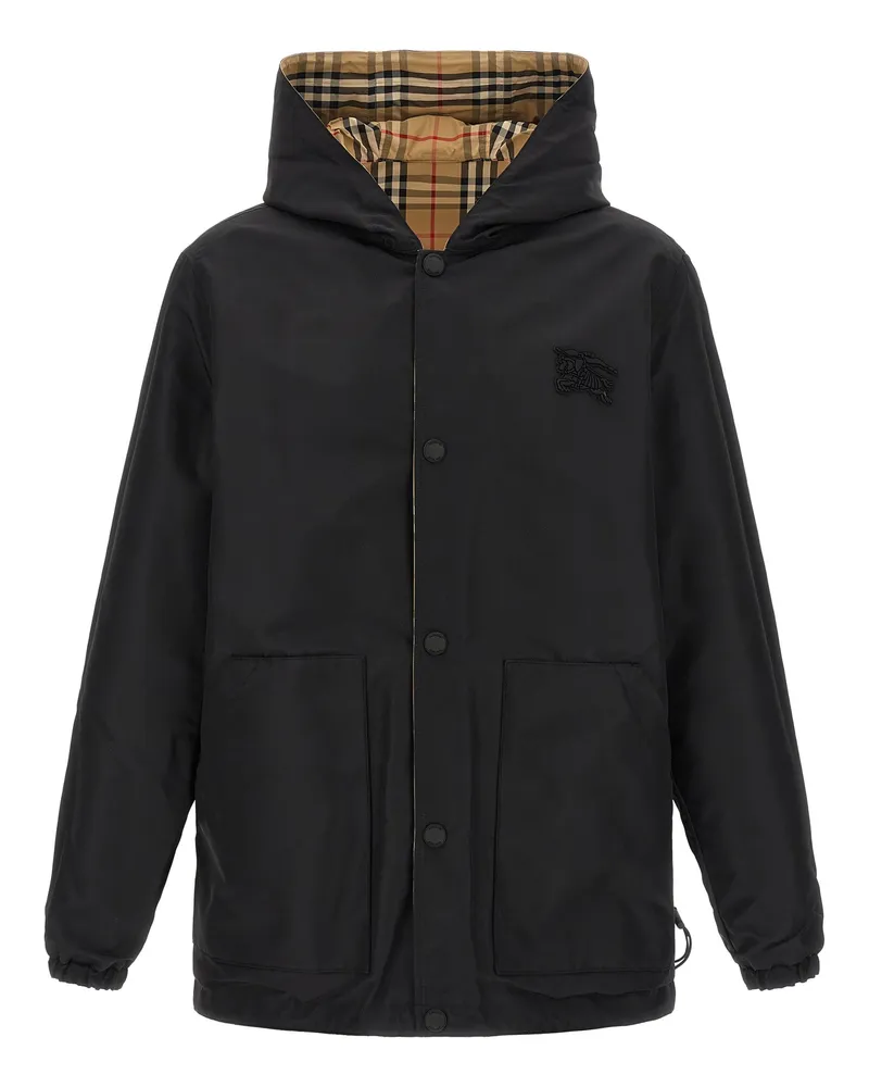 Burberry Men's Multicolor Polyamide Shell Jacket Clothing Beige