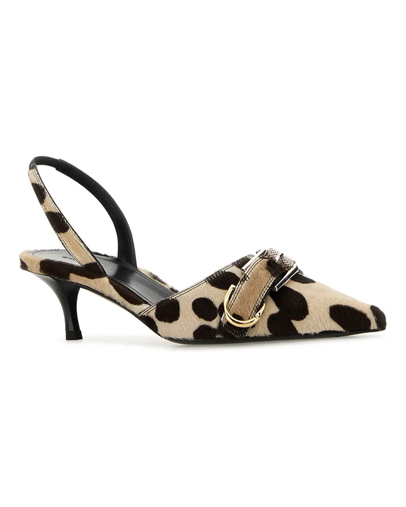 Givenchy Be308xe2bg 007 Blackbeige 100 % Calf Leather Scarpe Con Tacco High Heel Shoes Multicolor