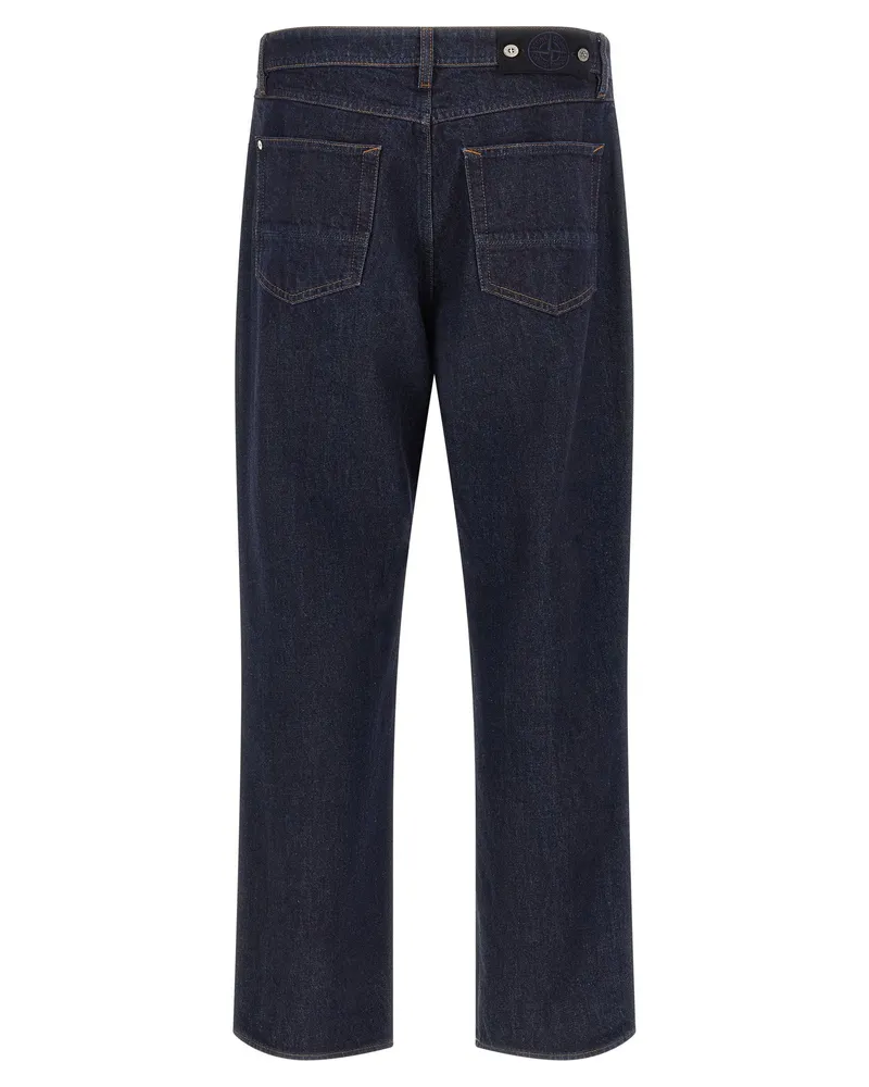 Stone Island Organic Cotton Indigo Denim Jeans — Indigo Indigo