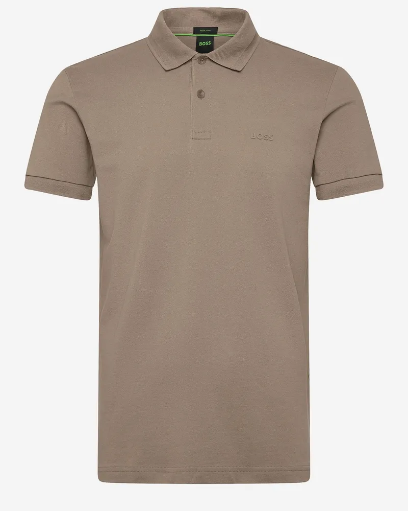 HUGO BOSS Men's Polo Shirt Cotton Beige T-shirts And Polos Beige