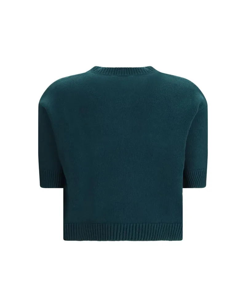Gucci Women's Bicolor Wool Sweatshirt Clothing Green