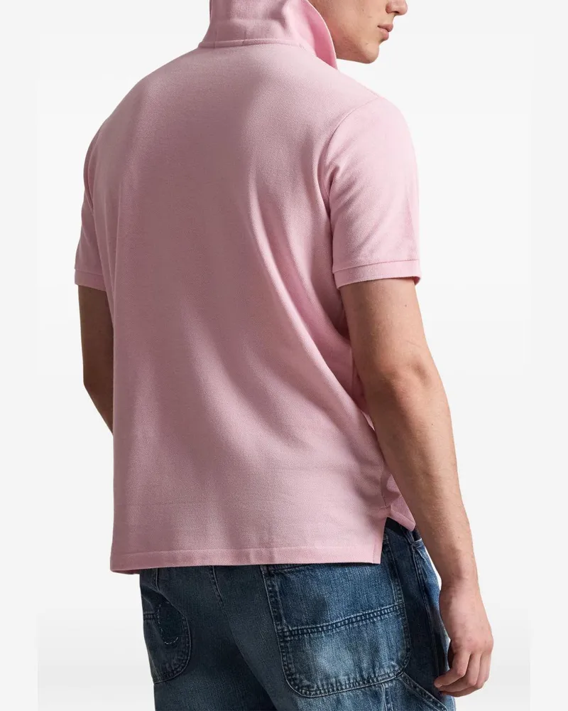 Ralph Lauren Men's Polo Shirt Bear Pink Cotton T-shirts And Polos 