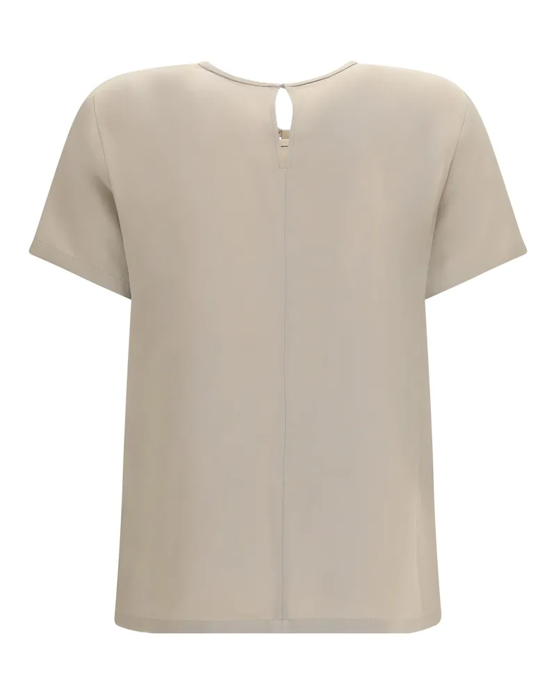 Max Mara Women's Pagano Silk T-Shirt Roccia T-shirts And Polos 