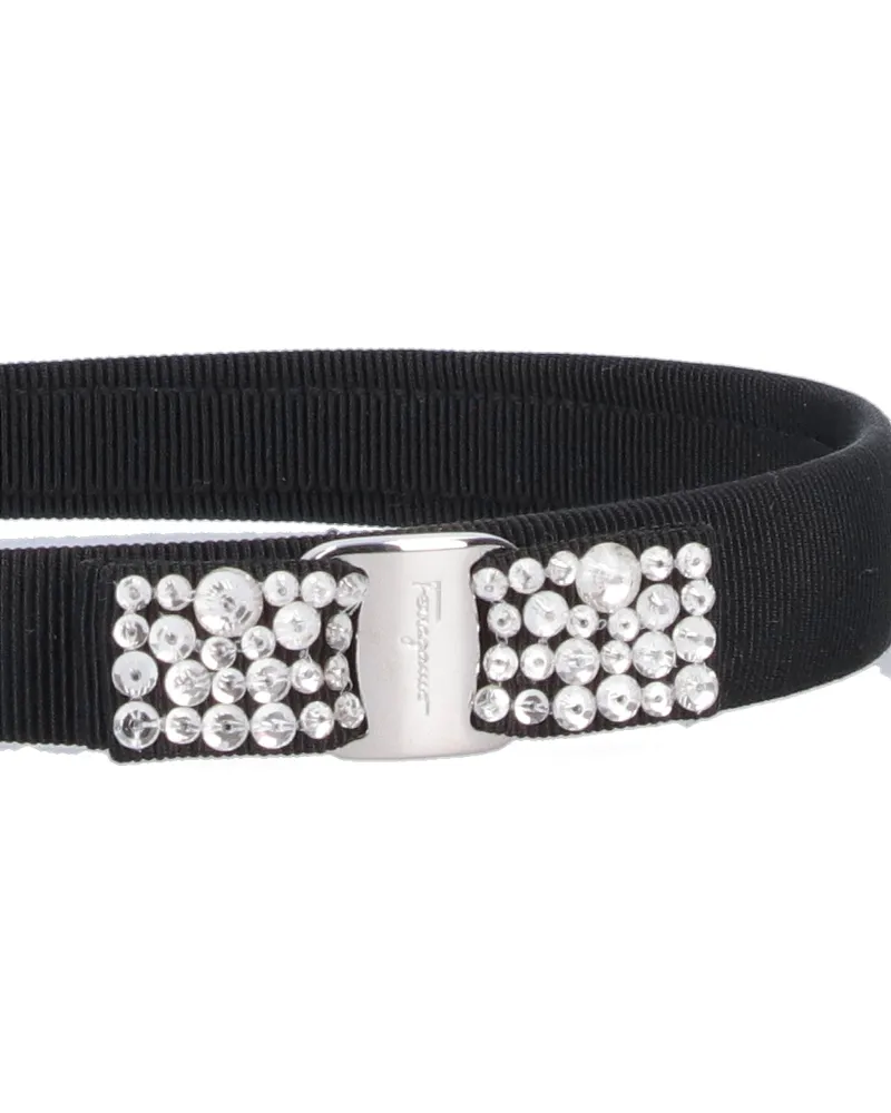 Ferragamo Women's Accessories Black Cotton Black