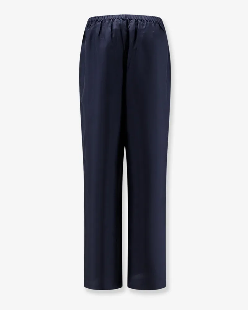 Róhe Women's Silk Trousers Blue Blue