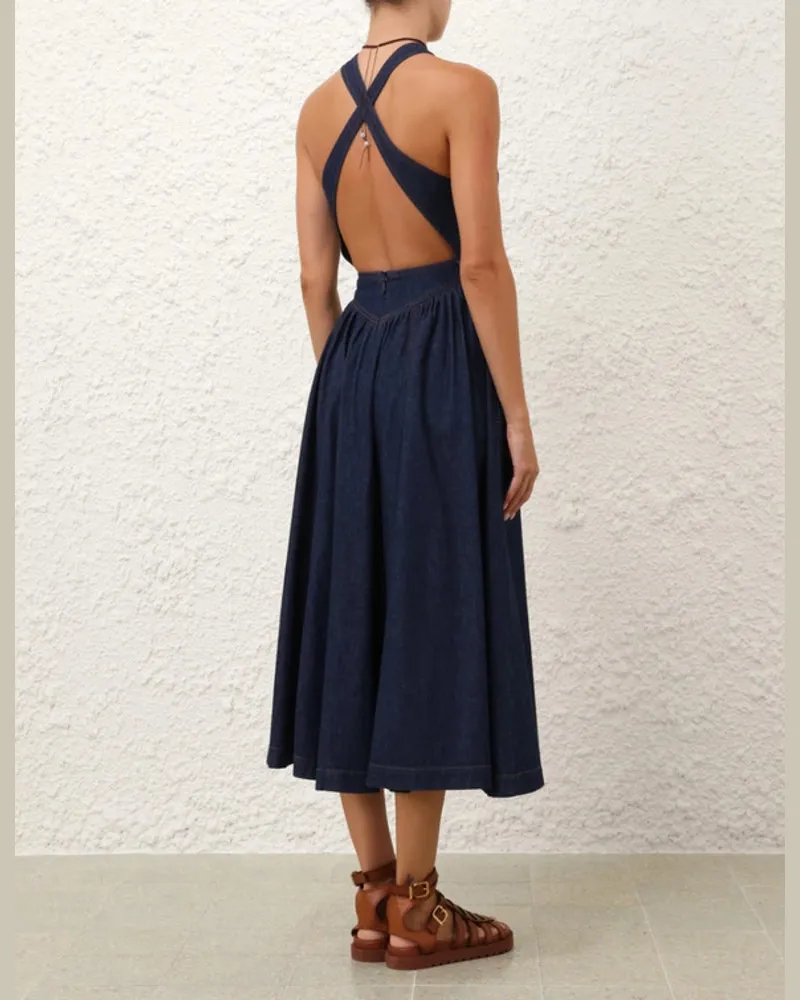 Zimmermann Zimmer Dress — Denim Denim