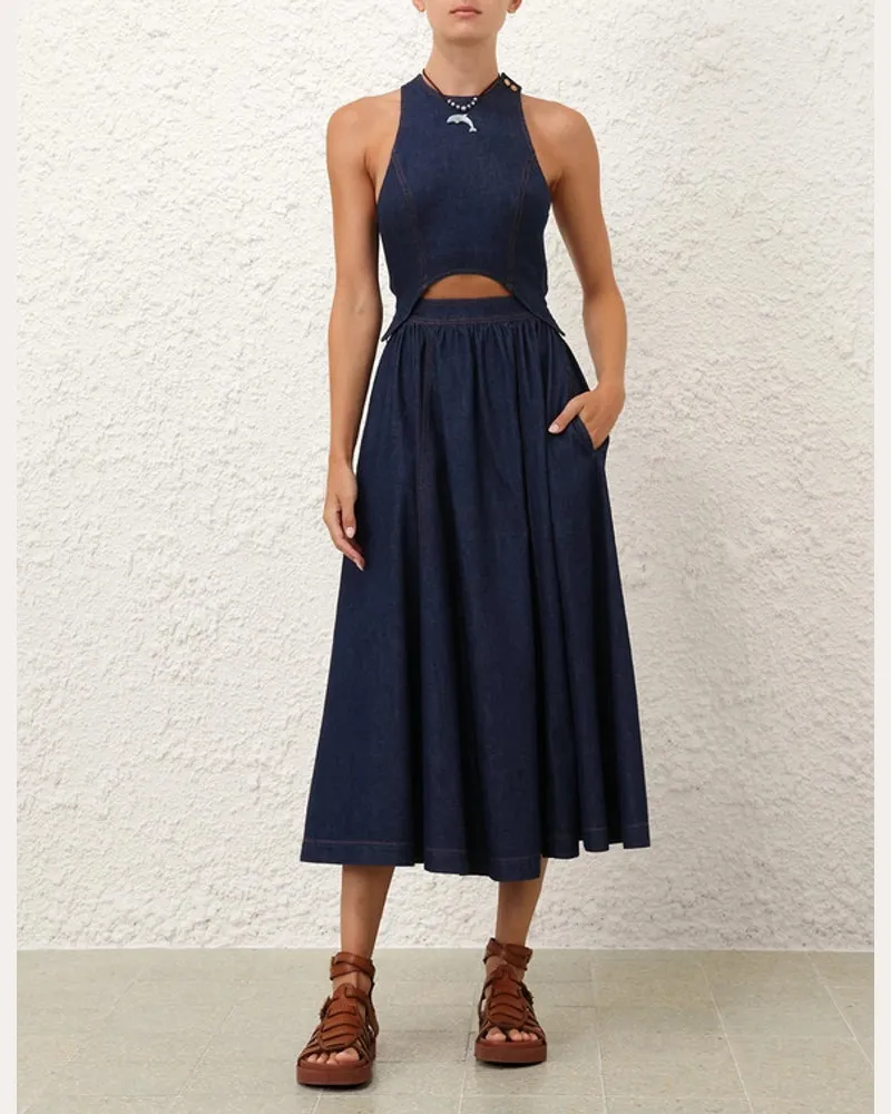 Zimmermann Zimmer Dress — Denim Denim
