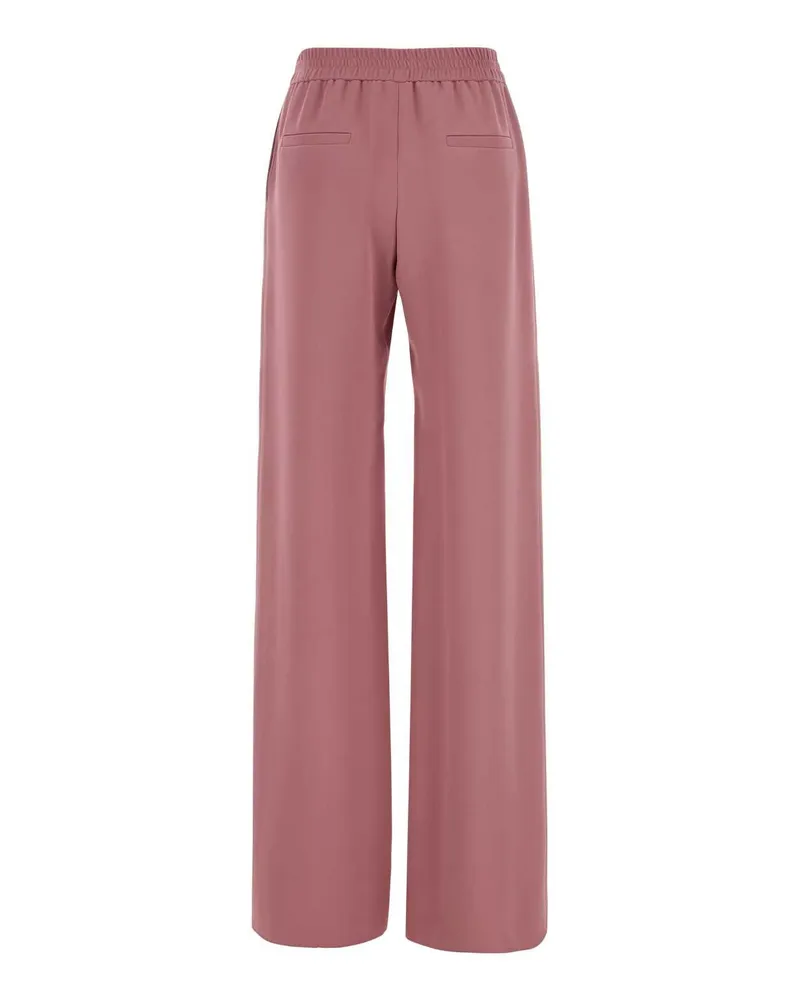 Valentino Garavani 8b3rb7451mm 34c Sandyrose Silk Pantaloni Trousers Pink