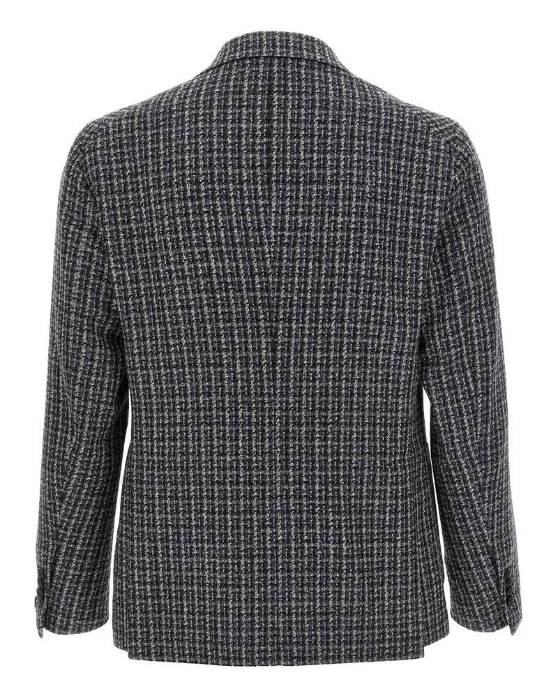 Tagliatore Wool Tweed Blazer — Charcoal Charcoal