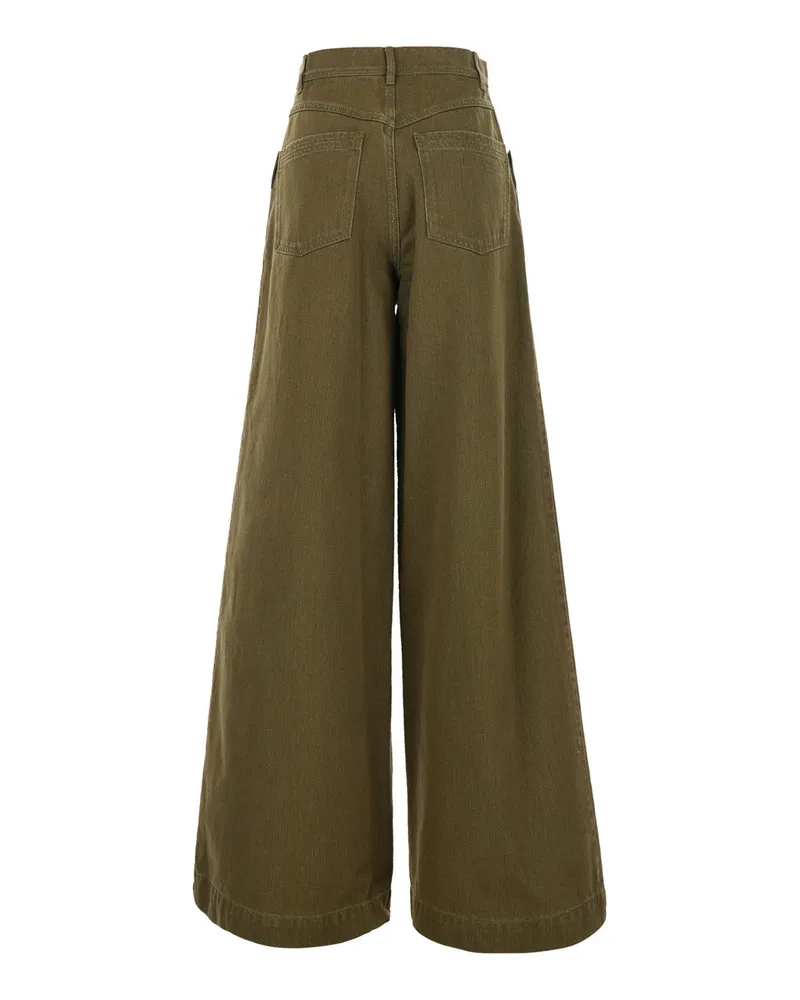 Max Mara Women's Jeans Alaro Green Cotton Green