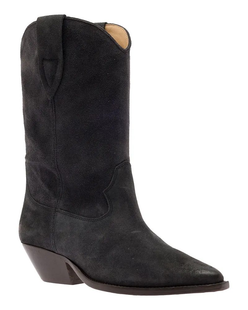Isabel Marant Women's Ankle Boots Duerto-Gz Leather Black Black