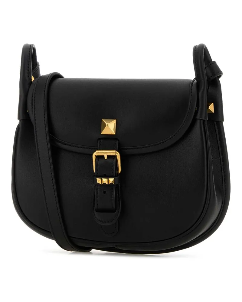 Valentino Garavani Women's Black Leather Flaneuse Crossbody Bag Nero Calf - Bos Taurus Borse A Tracolla Black