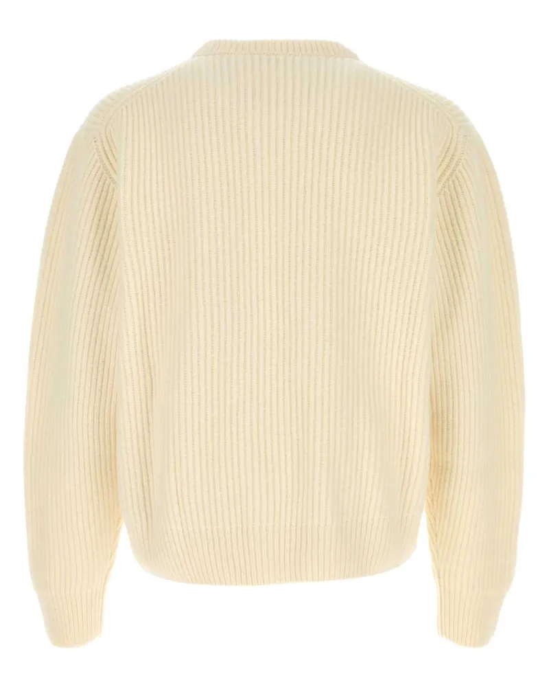 Jil Sander 103 Exterior: Wool Maglieria Sweater Beige