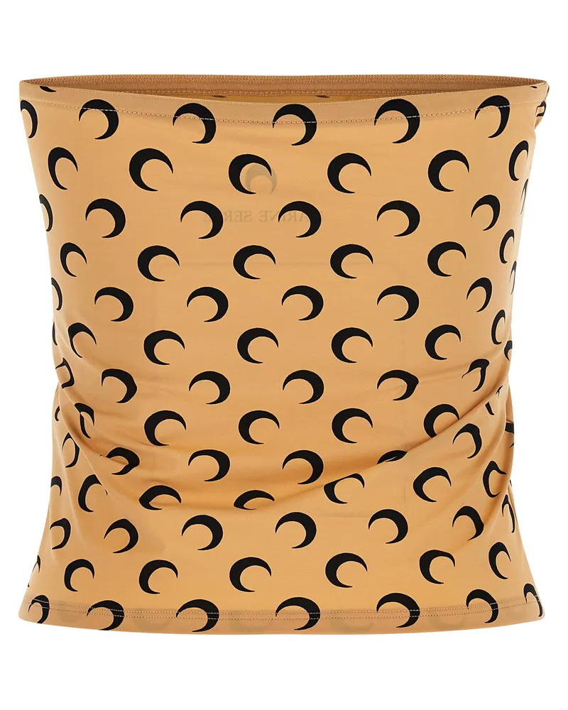 Marine Serre All Over Moon Print Tank Top — Camel Camel