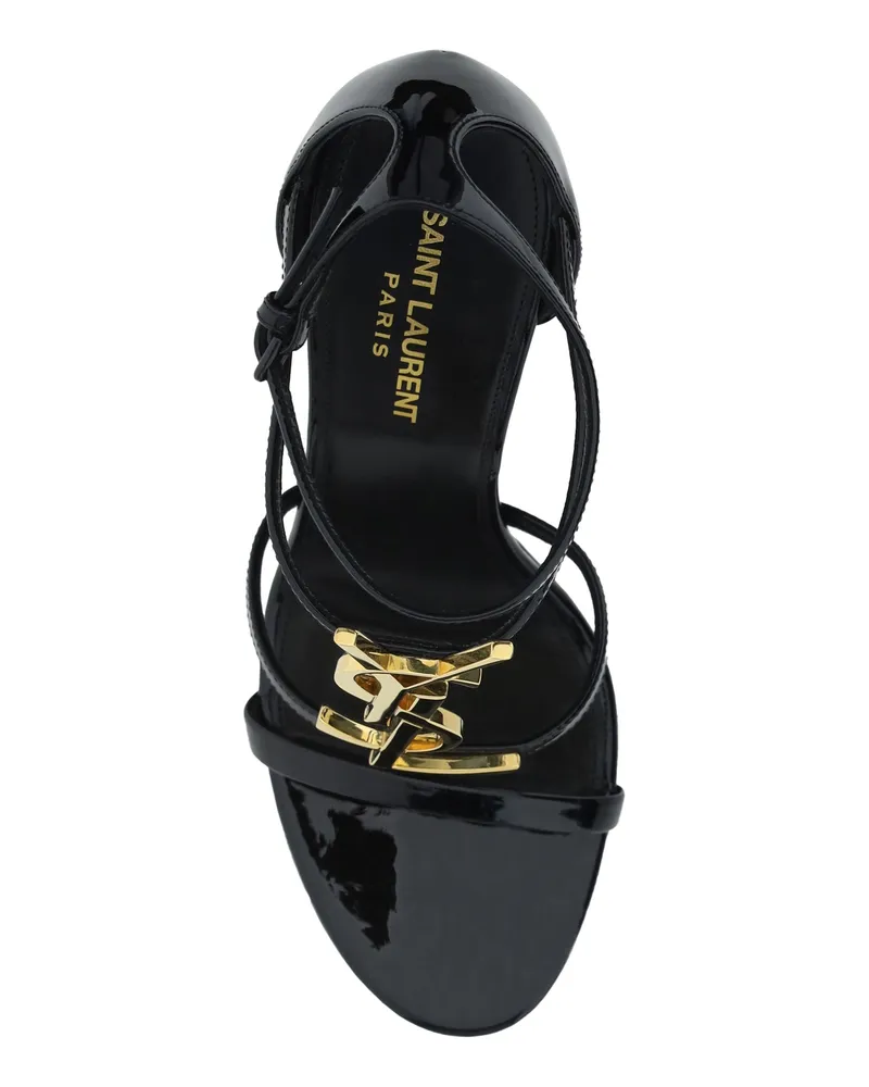 Saint Laurent Women's Sandals Cassandra Black Calf Leather Upper Pumps High Heel Shoes Black