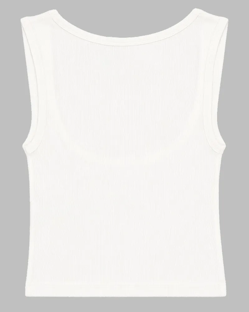 Vivienne Westwood Ribbed Viscose Tank Top — White White