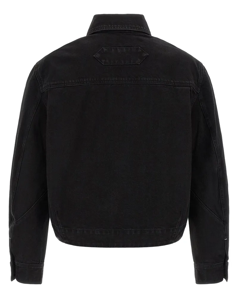 Jacquemus Men's Black Cotton Denim Jacket Clothing Black
