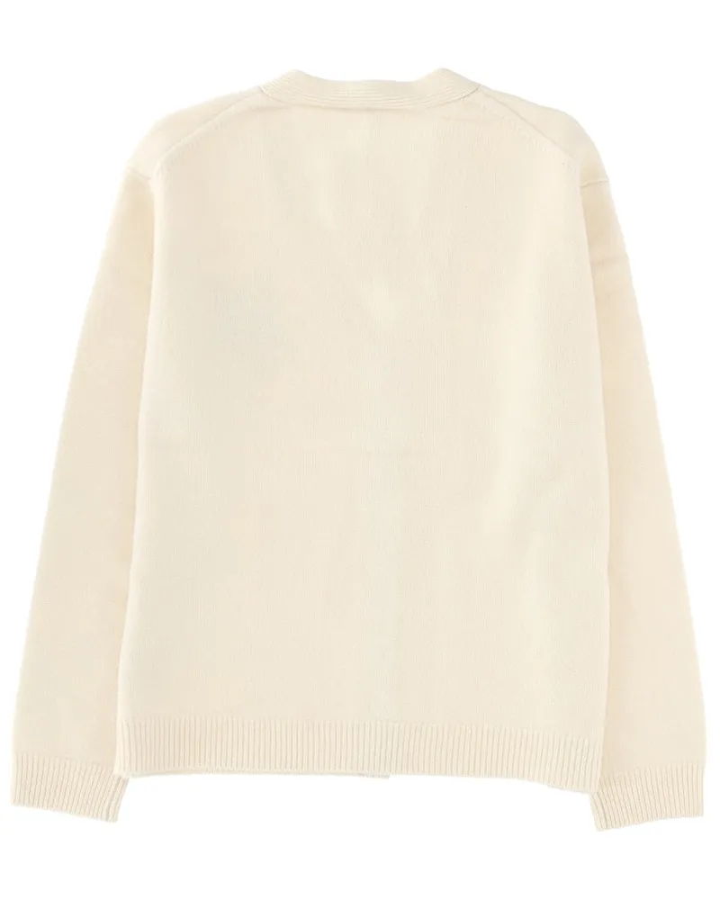 Kitsuné Cardigan — Beige Beige