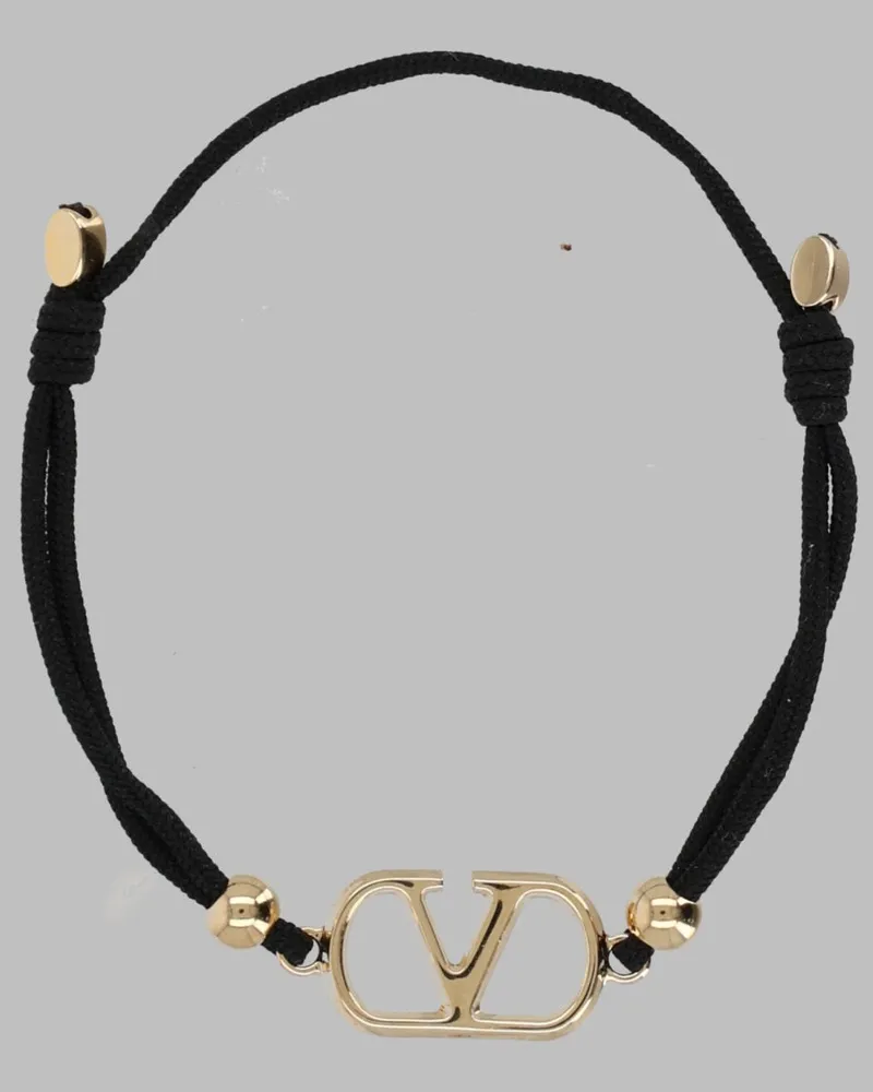 Valentino Garavani VLogo Bracelet — Black Black