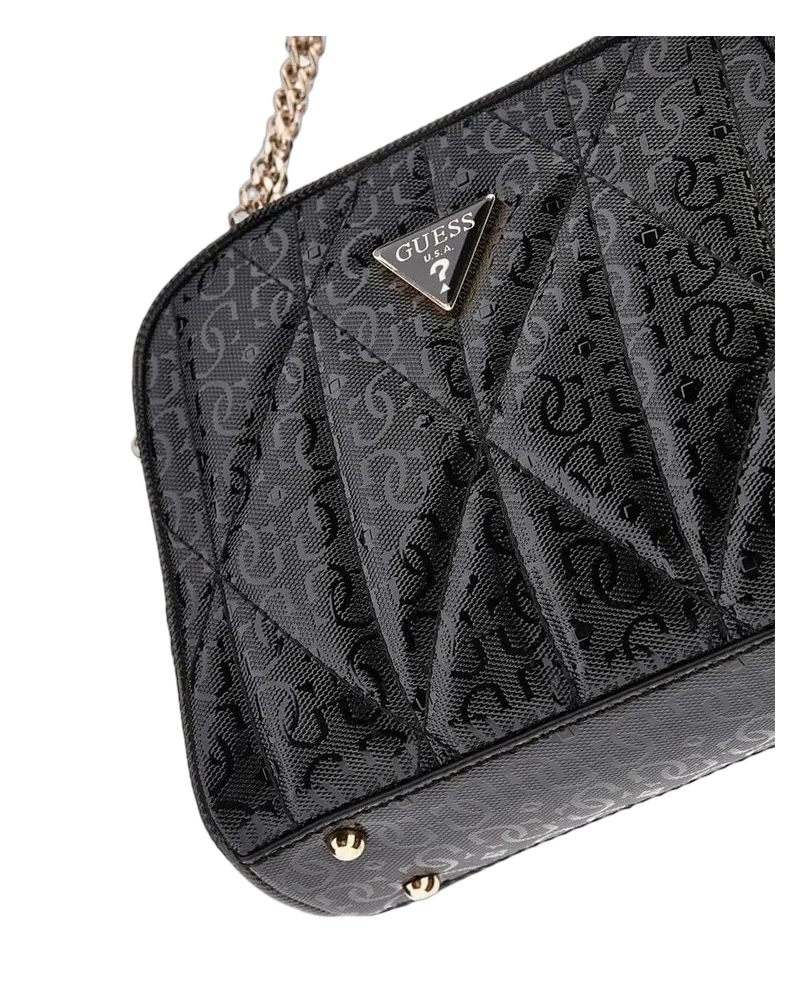 Guess Women's Crossbody Bag Black Polyurethane Crossbody-bags Black