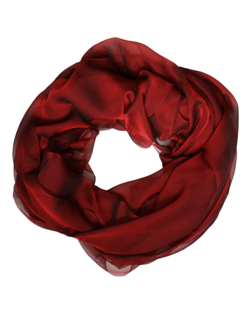 Dolce & Gabbana Women's Silk Rectangle Wrap Shawl Red Red