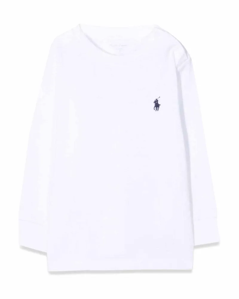 Ralph Lauren Logo-Embroidered Cotton T-Shirt — White White
