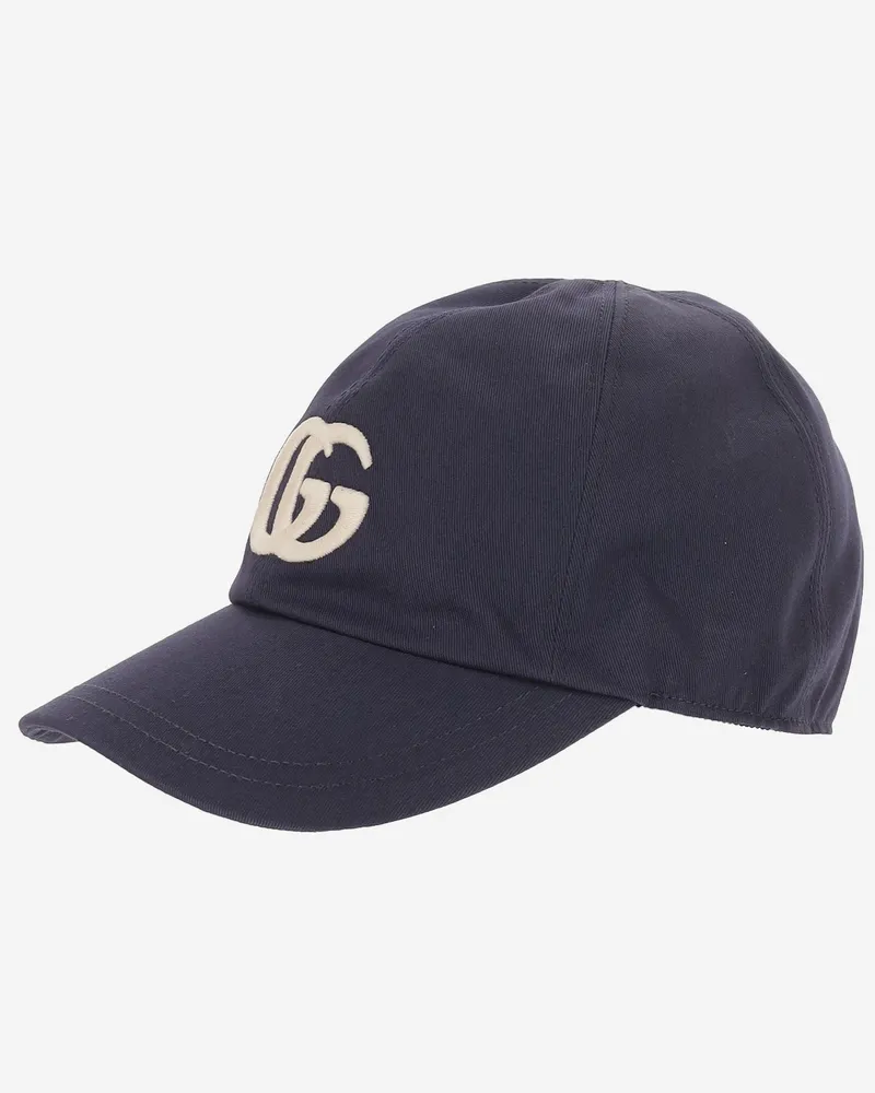 Gucci Boys' Baseball Cap Cotton Dark Blue Hat Navy