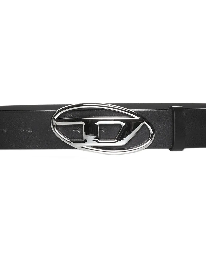 Diesel D-Logo Buckle Belt — Black Black
