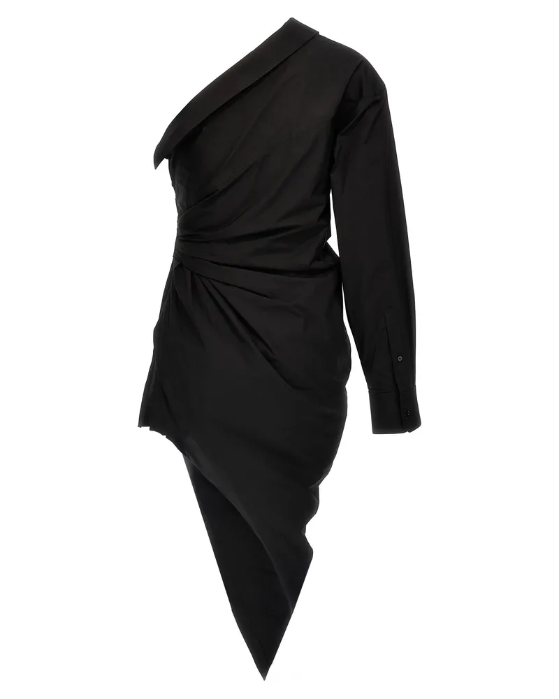 Alexander Wang Women's Black Cotton Short Dress Black