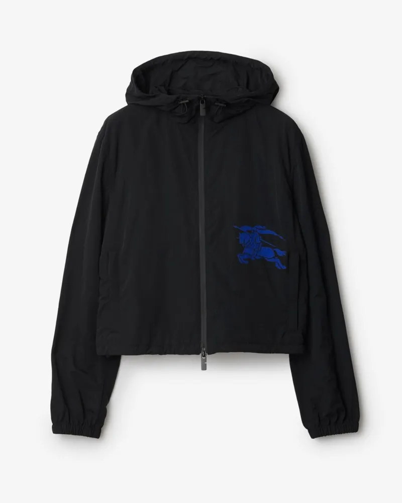 Burberry Cropped-Nylonjacke Schwarz