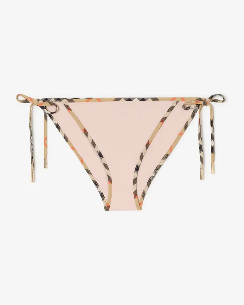Burberry Bikinihose mit Karobesatz , Size Bouquet-rosa