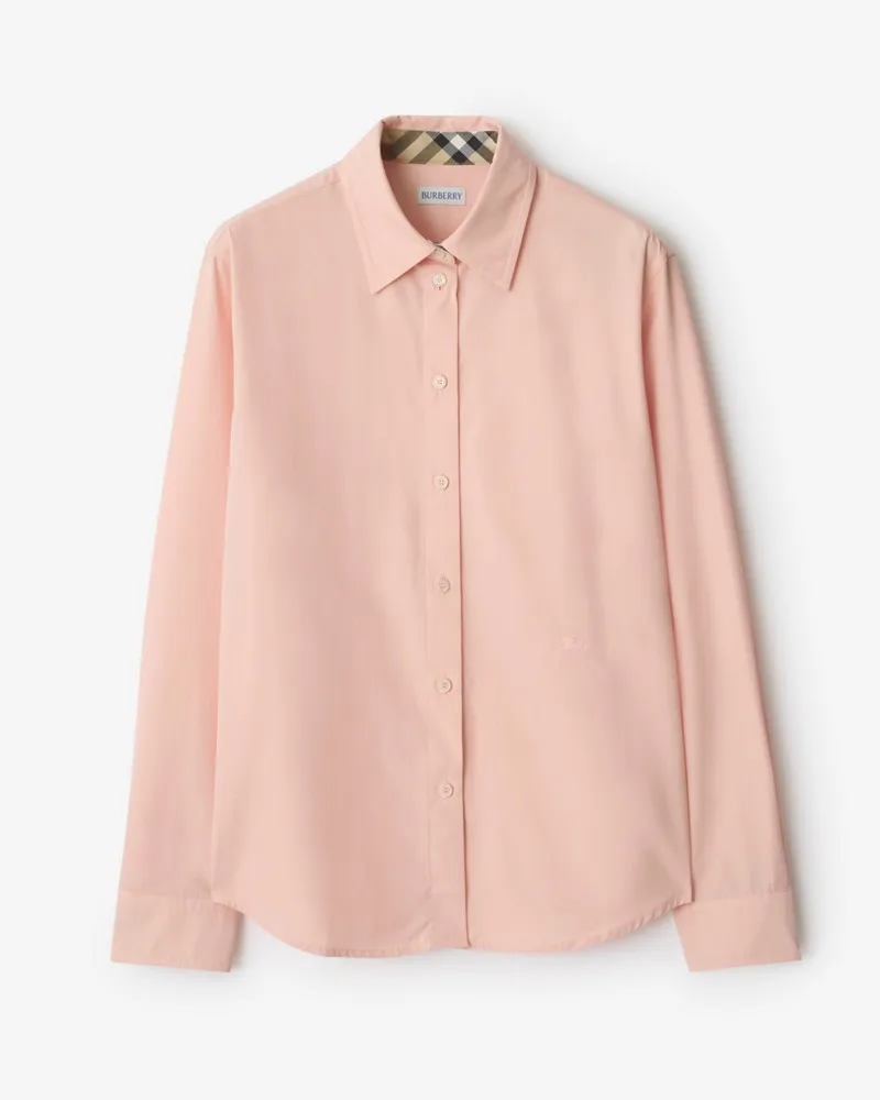 Burberry Klassisches Hemd aus Baumwollpopelin , Size Flora-rosa