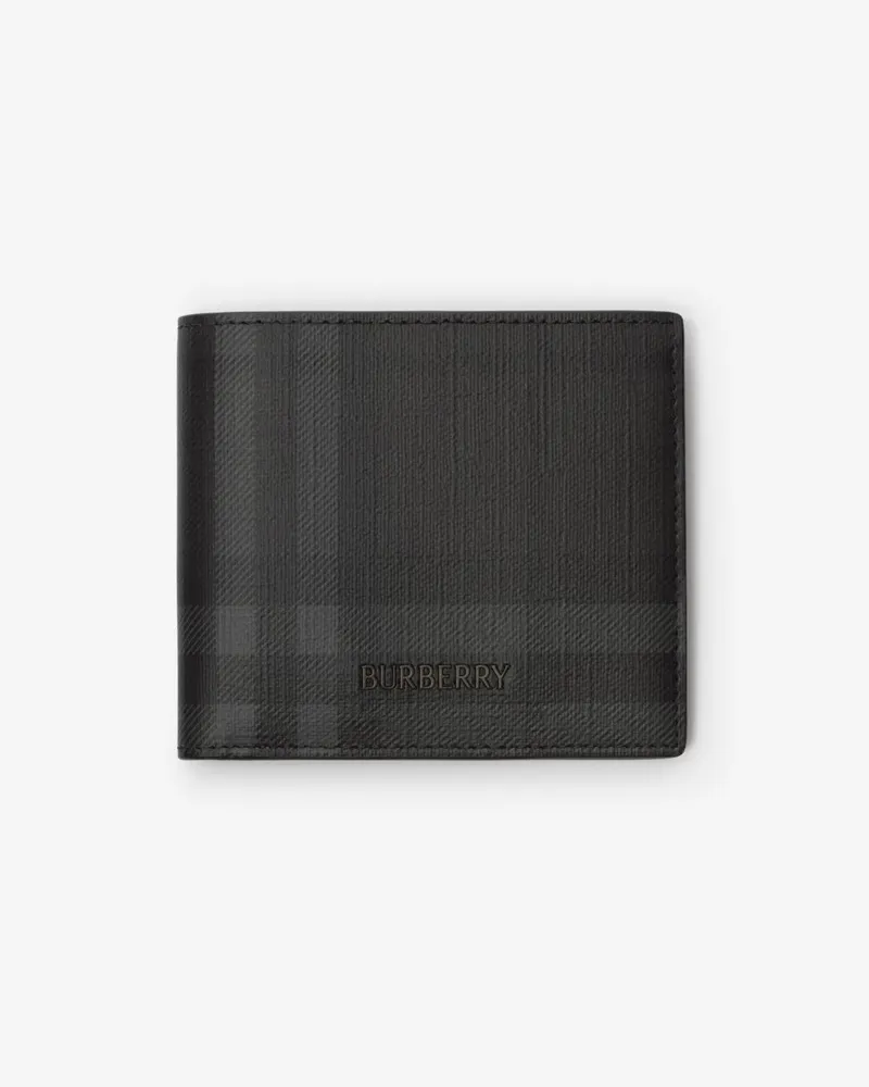 Burberry Faltbrieftasche „City“ mit Münzfach Iron-grau