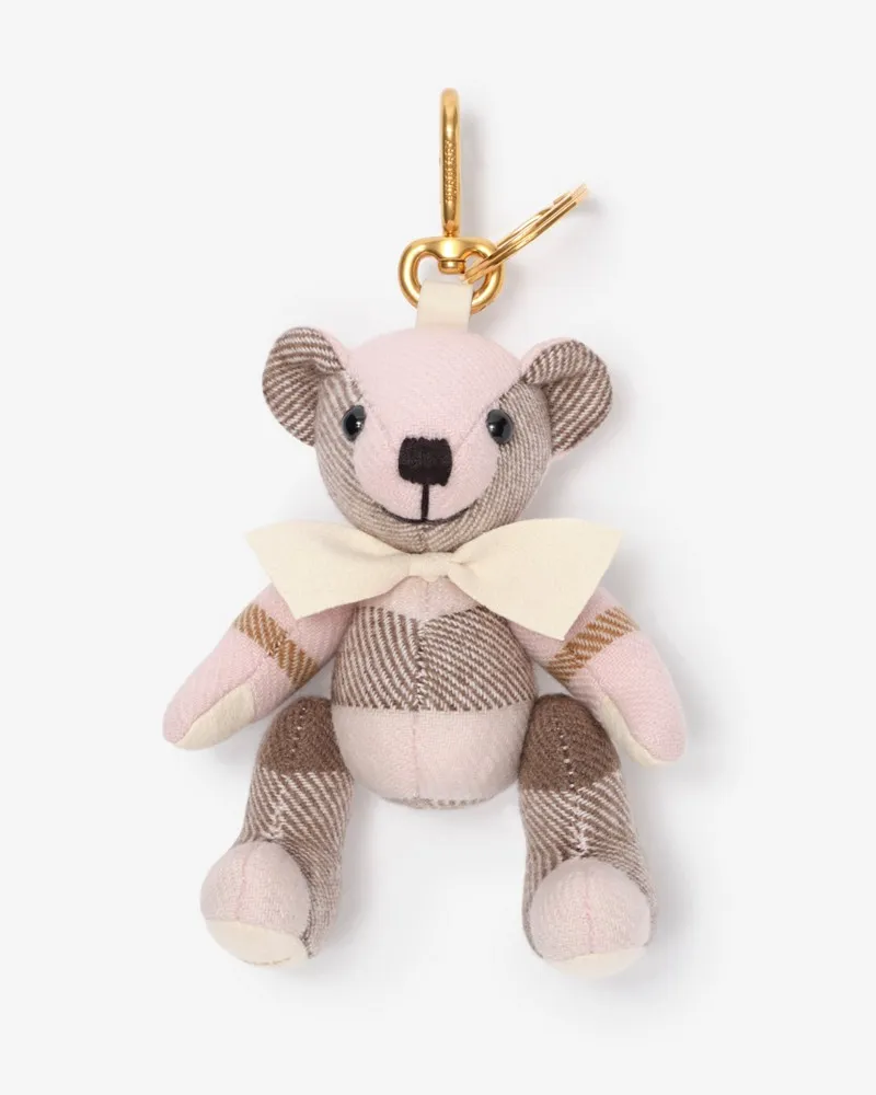 Burberry Thomas Teddybär-Anhänger Bow-rosa