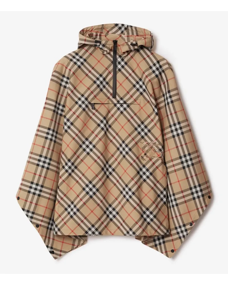 Burberry Cape in Check Sand