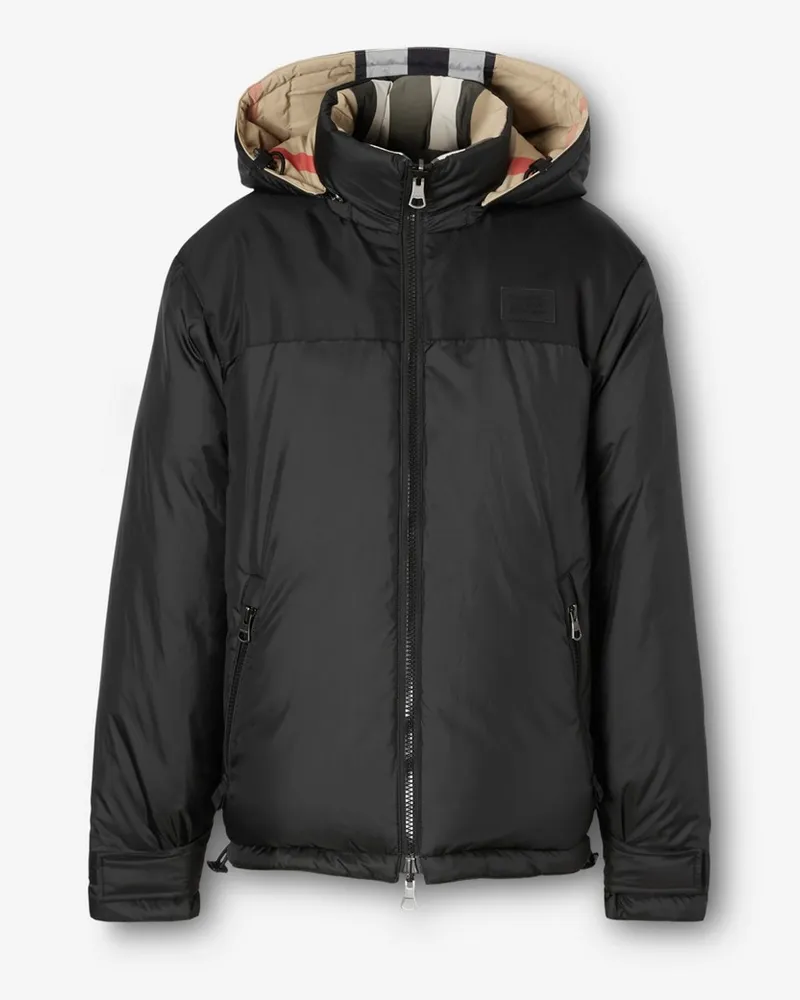 Burberry Wendbare wattierte Nylonjacke in Check Archive