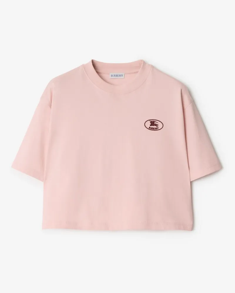 Burberry Cropped-Baumwoll-T-Shirt Bouquet