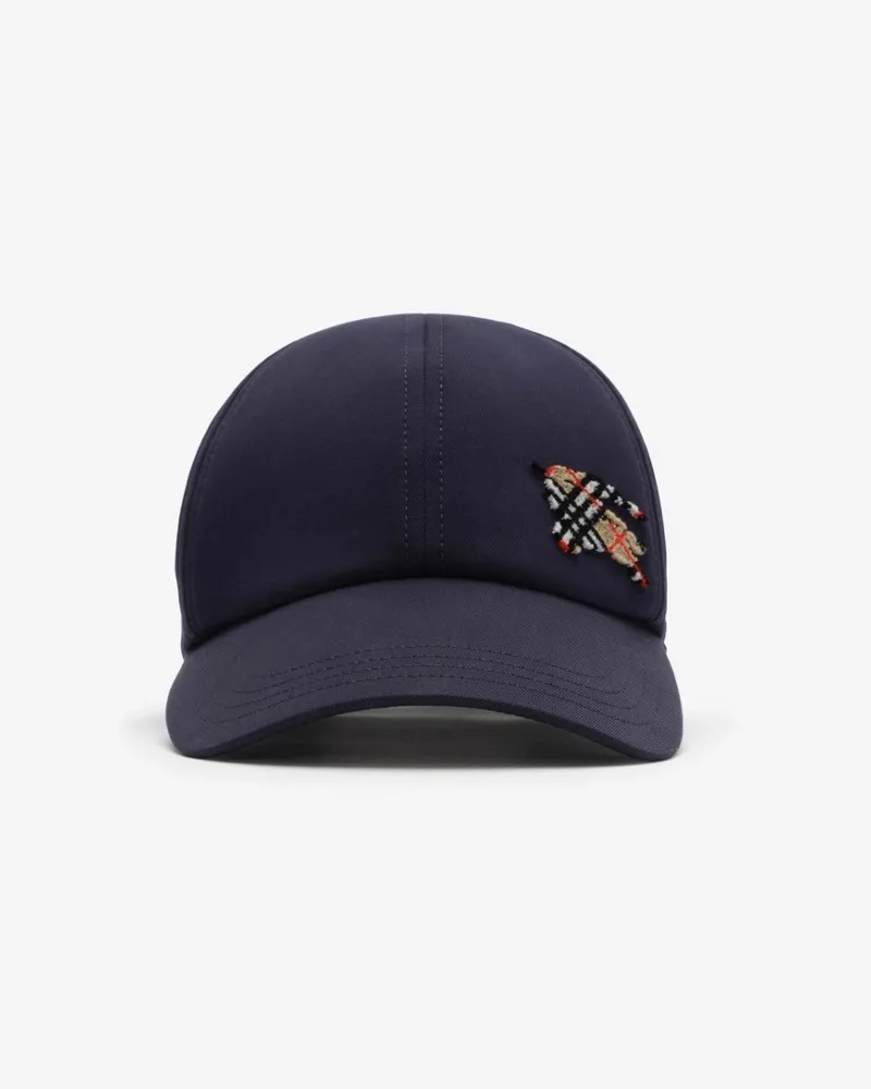 Burberry Basecap aus Tropen-Gabardine mit Knight , Size Navy