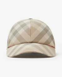 Burberry Basecap in Check Flachsfarben