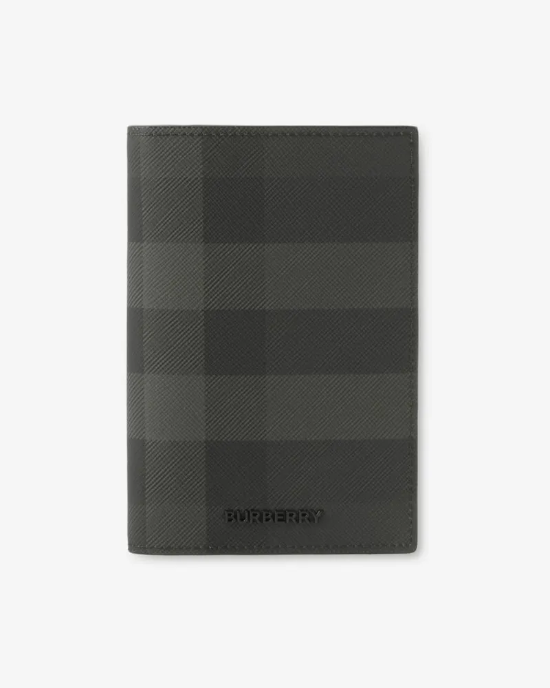Burberry Passetui in Check Anthrazitfarben