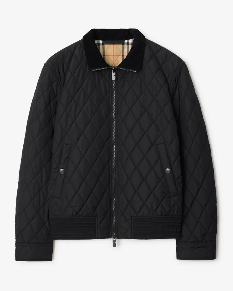 Burberry Nylon-Steppjacke Schwarz