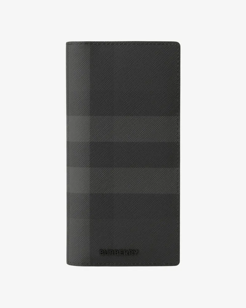 Burberry Brieftasche in Check im Kontinentalformat Anthrazitfarben